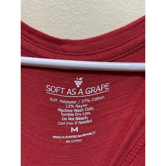 Soft As A Grape • Texas Rangers | V-Neck T-Shirt | Women’s M | MLB Baseball - Picture 4 of 4